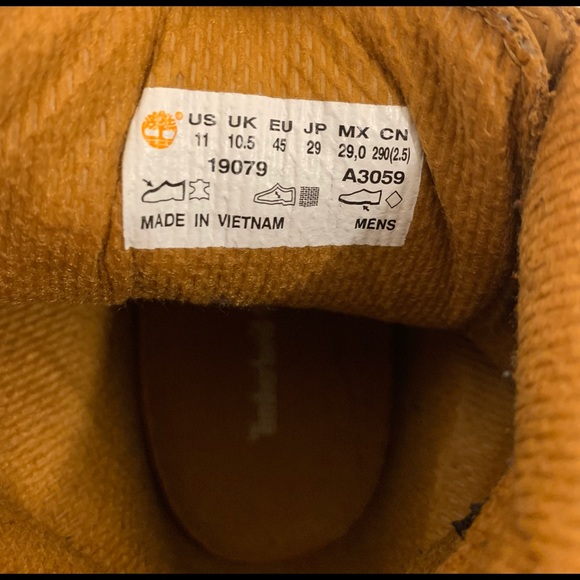 Men’s Timberlands Leather/Waterproof Boots 11M - Picture 5 of 7